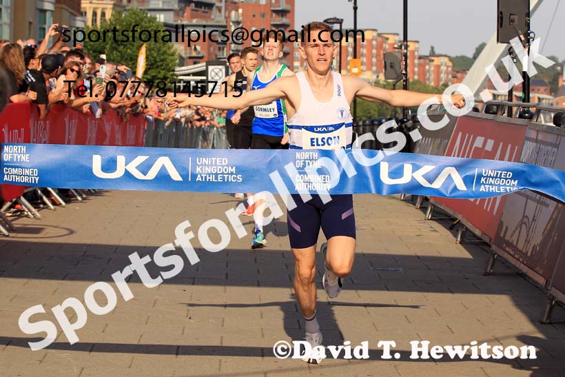 The 2023 UK Athletics One Mile Road Race Champs., Newcastle Quayside.  Photo: David T. Hewitson/Sports for All Pics